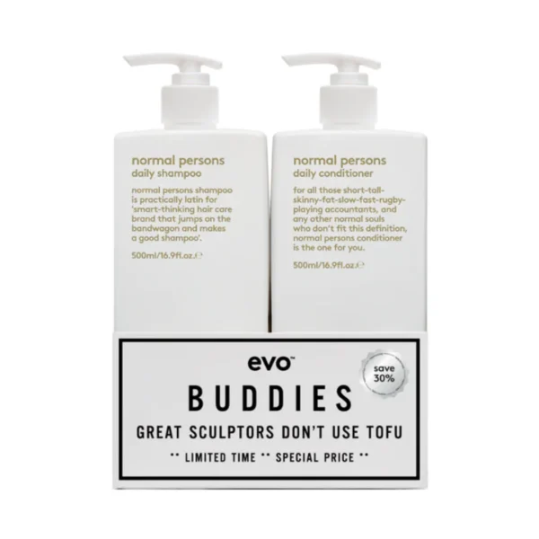 EVO buddies style set: normal persons shampoo + conditioner