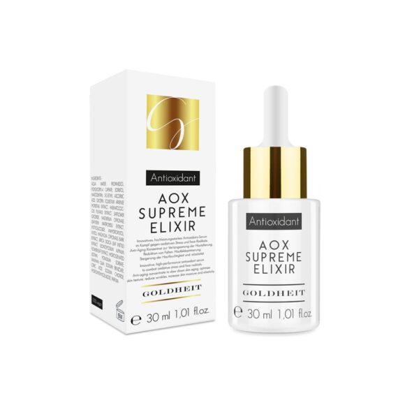 "AOX Supreme Elixir" serum with antioxidants