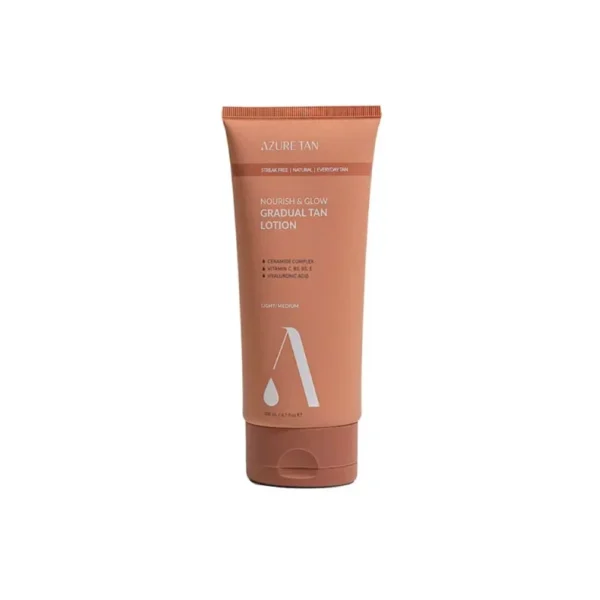 Azure Tan "Nourish and Glow" medium/dark self-tanning lotion