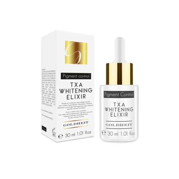 "TXA Whitening Elixir" serum for pigmentation
