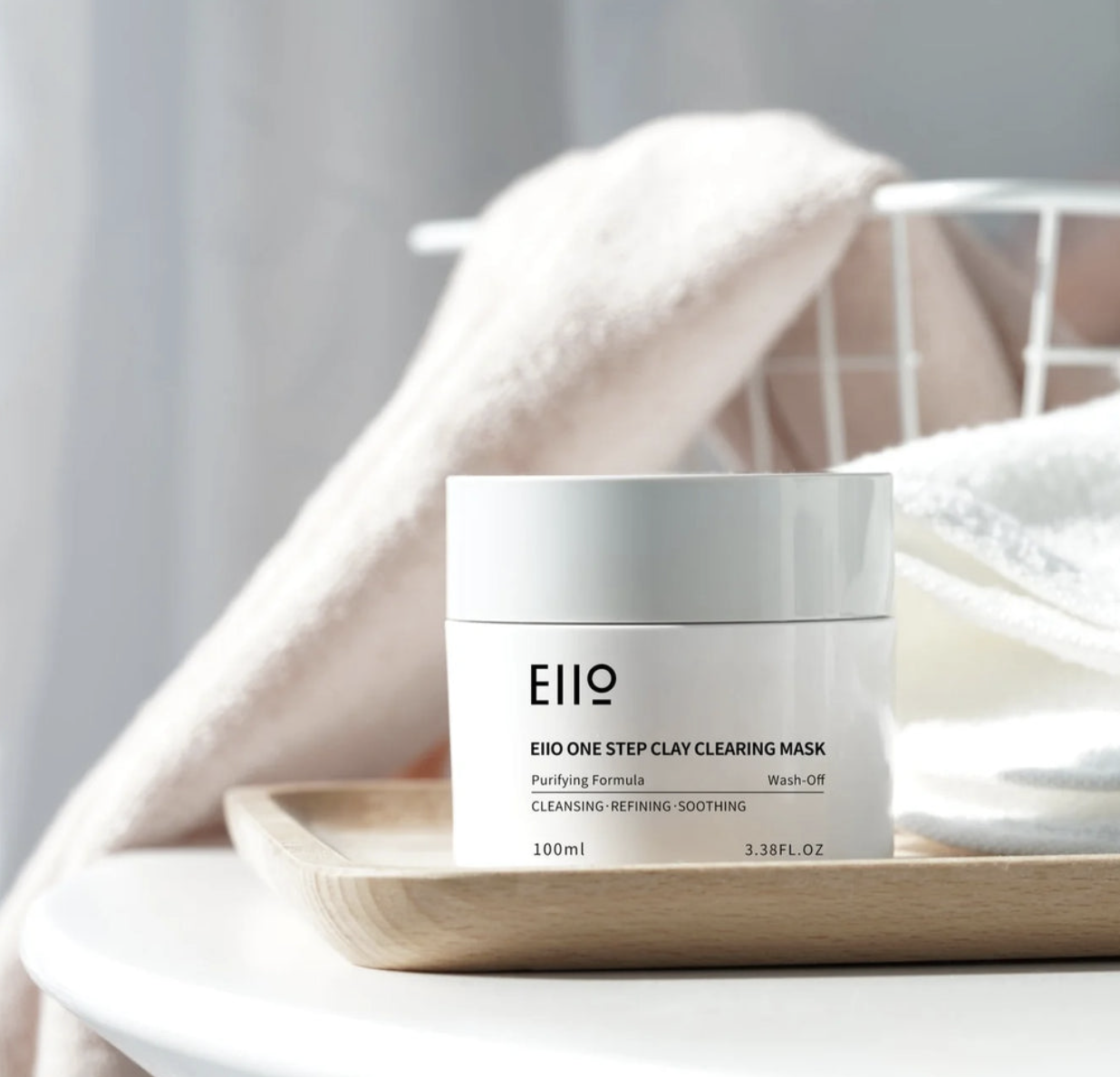 EIIO ONE STEP CLEANSING MASK - SEBUMĄ IR PORŲ NEŠVARUMUS GILIAI VALANTI KAUKĖ, 100 ML - Image 2