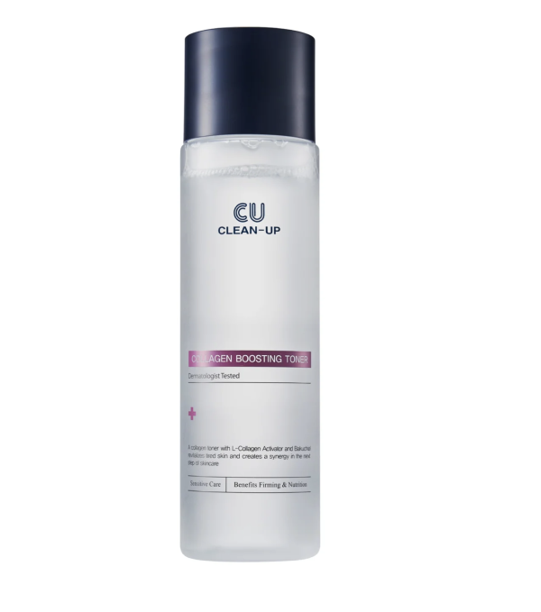 CUSKIN CLEAN-UP FACIAL TONER WITH COLLAGEN, FOR ALL SKIN TYPES, 200 ML