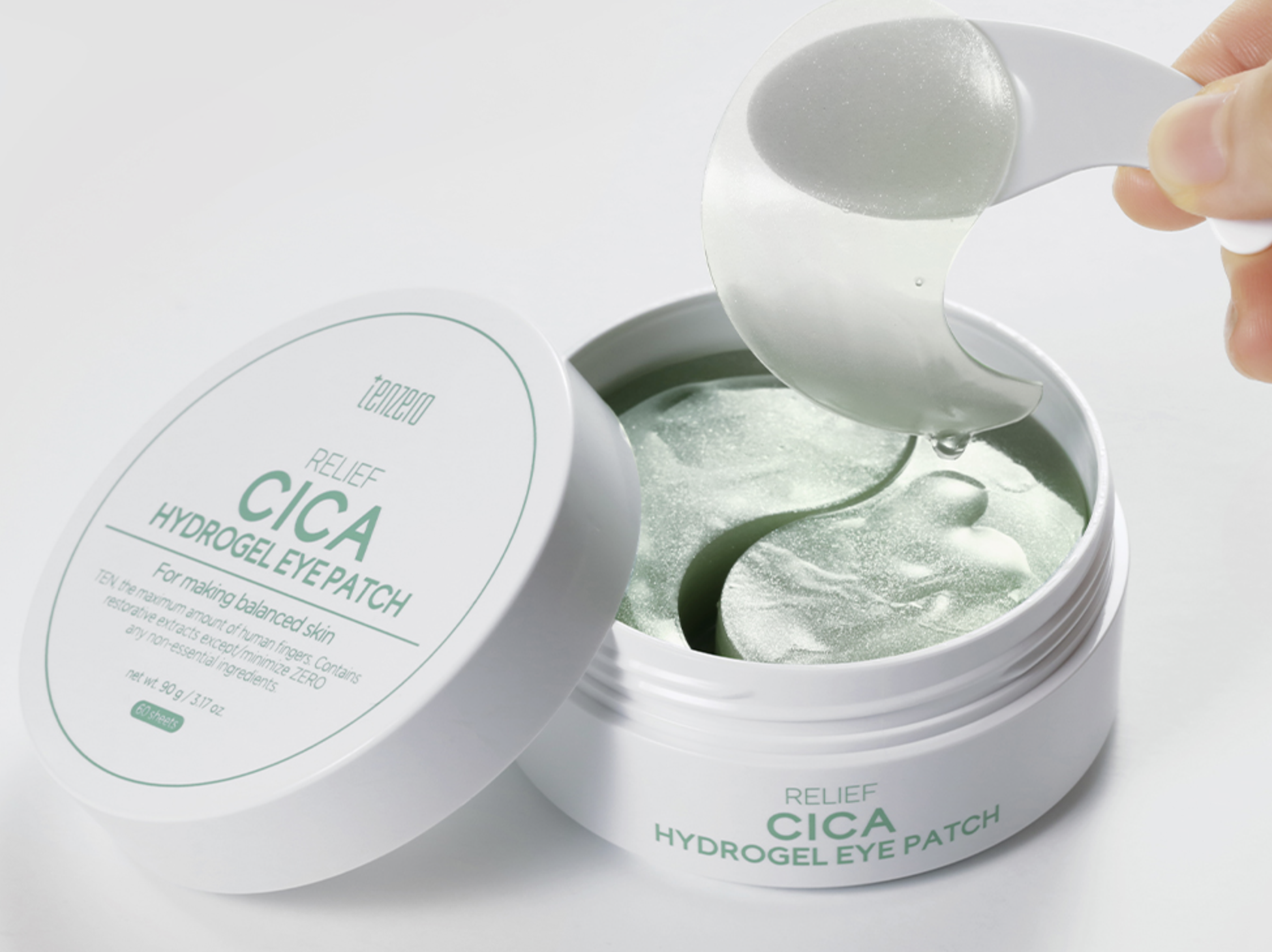 TENZERO Relief Cica Hydrogel Eye Patch soothing eye masks 60 pcs.