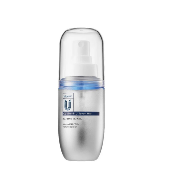 CUSKIN VITAMIN U SERUM MIST – SERUMO DULKSNA SU VITAMINU U, PEPTIDAIS IR VOLUFILINE™, 48 ML