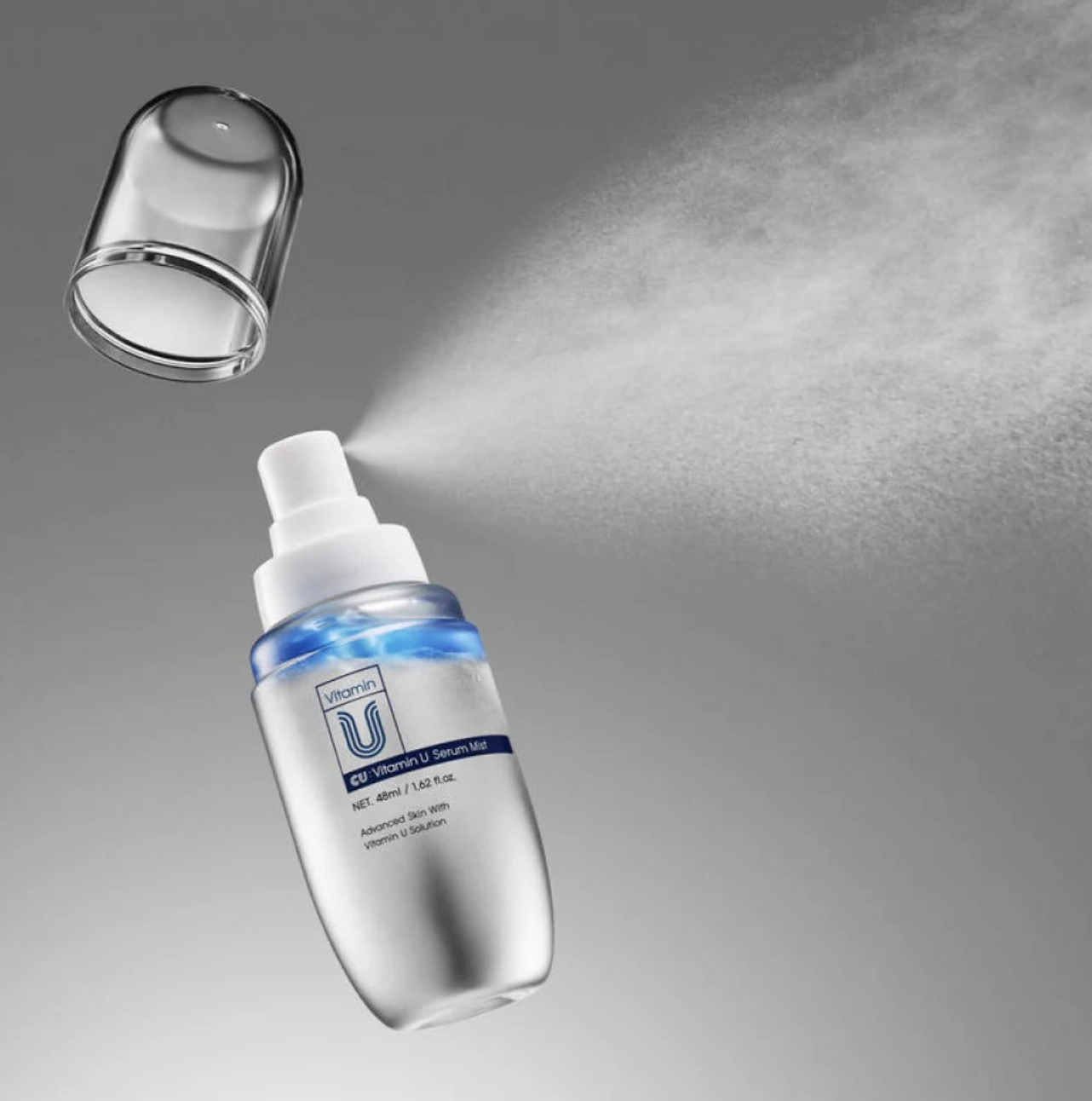 CUSKIN VITAMIN U SERUM MIST - SERUMO DULKSNA SU VITAMINU U, PEPTIDAIS IR VOLUFILINE™, 48 ML - Image 2